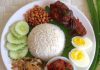 Nasi lemak Malaisia
